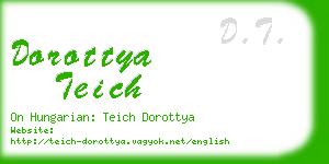 dorottya teich business card